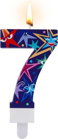 Birthday Number Candles, Inside Party Decorative Number Candle Cake Topper Candle Feelings Theme Party Decorations for Cartoon Birthday Party Supplies (Number 7) in Saudi Arabia