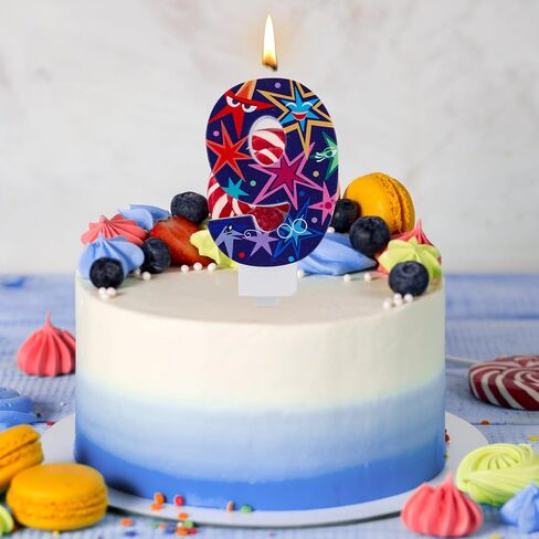 Birthday Number Candles, Inside Party Decorative Number Candle Cake Topper Candle Feelings Theme Party Decorations for Cartoon Birthday Party Supplies (Number 7) in Saudi Arabia