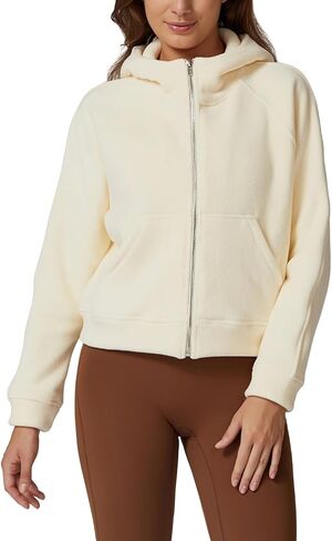 QINSEN Womens Full Zipper Hoodies Fleece Lined Collar Pullover Cozy Long Sleeve Sweatshirts in Saudi Arabia