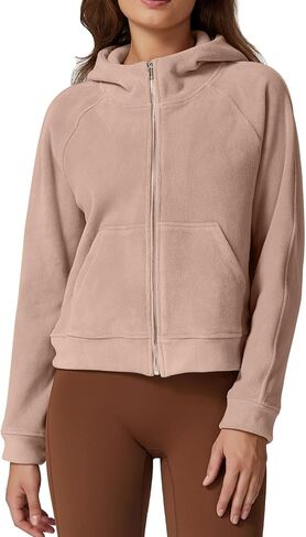 QINSEN Womens Full Zipper Hoodies Fleece Lined Collar Pullover Cozy Long Sleeve Sweatshirts in Kuwait