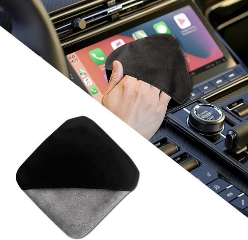 Car Screen Cleaner, Car Screen Wipes, 4.33"×4.33" Round Microfiber Auto Screen Cleaning Pad, Car Accessories Vehicle Touchscreen Microfiber Cleaning Cloth for Car Dashboard Display (Round) in Kuwait
