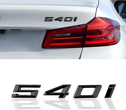 شعار السيارة متوافق مع غطاء صندوق السيارة الأسود اللامع 335i، شارة الشعار الخلفي، مادة ABS ممتازة in Kuwait