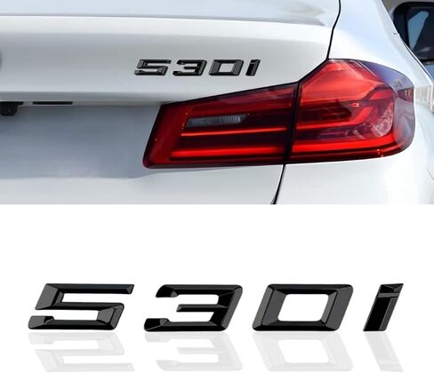 شعار السيارة متوافق مع غطاء صندوق السيارة الأسود اللامع 335i، شارة الشعار الخلفي، مادة ABS ممتازة in Kuwait