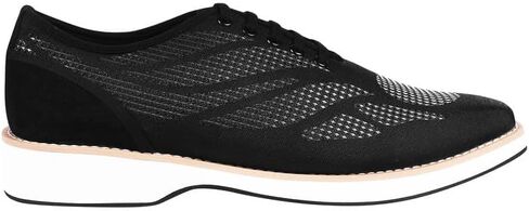 Mens Prom Shoes - Mens Canvas Textile and Suede Leather Lace up Casual Shoes in Kuwait