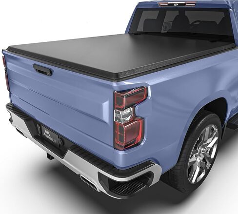 غطاء تونو لسرير الشاحنة الناعم القابل للطي من YINTATECH يناسب سيارة Chevy Silverado/GMC Sierra 1500 نمط هيكل جديد 2019-2025، سرير 5.8 قدم بدون باب خلفي متعدد المرونة، مقاوم للماء والغبار، موفر للوقود in Kuwait