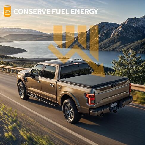 غطاء تونو لسرير الشاحنة الناعم القابل للطي من YINTATECH يناسب سيارة Chevy Silverado/GMC Sierra 1500 نمط هيكل جديد 2019-2025، سرير 5.8 قدم بدون باب خلفي متعدد المرونة، مقاوم للماء والغبار، موفر للوقود in Kuwait