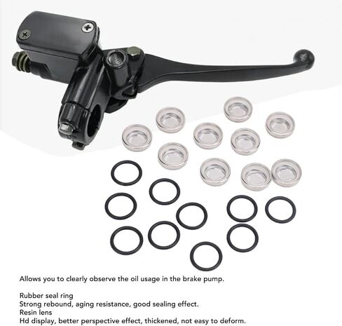 10 Pcs Master Cylinder Sight Glass, Brake Master Cylinder Sight Glass with O Ring for Motorcycle ATV (18MM) in Saudi Arabia