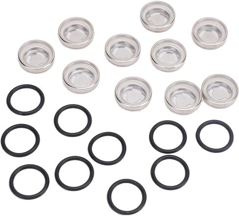 10 Pcs Master Cylinder Sight Glass, Brake Master Cylinder Sight Glass with O Ring for Motorcycle ATV (18MM) in Saudi Arabia