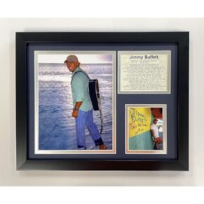 Legends Never Die "Jimmy Buffet II Framed Photo Collage, 11 x 14-Inch (16575U), Black