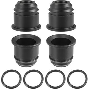 Hihaha NO.9056110018/9030119006 / Inner/Fuel Injector Nozzle Holder Spacer with 4 O-Rings for Toyota 4Runner 96-01 for Toyota Tacoma 95-04 / Fuel Injector Cup/Plastic / 4 Pcs/Black