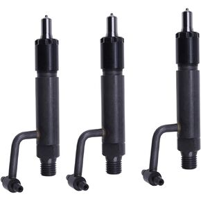 3Pcs Fuel Injector 729240-53200 119802-53100 Compatible for Yanmar 3TNV82A Komatsu 3D82AE Engine Hitachi ZX30U-3F ZX33U-3F ZX35U-3F ZX38U-3F ZX48U-3F ZX50U-3F ZX52U-3F