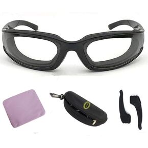 Onion Goggles Tear Free Saftey Glasses for Kitchen。Anti-tear, Dustproof, Anti-fog, Windproof。 (Purple)