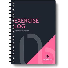 Fitness Journal & Workout Log Book - Premium Daily Exercise Planner (Pink)