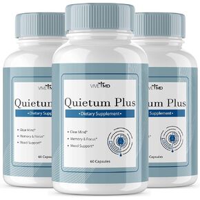 Quietum Plus Tinnitus Relief for Ringing Ears - Rapid Ear Ringing Relief, Clear Tinnitus, and Holistic Tinnitus Treatment with 60 Capsules per Bottle (3 Pack) in Saudi Arabia