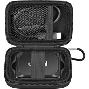 Carrying Case Compatible with Crucial X10/ X9 Pro 4TB/ 2TB/ 1TB Portable SSD, External Solid State Drive Hard Storage Holder Bag Fits for USB-C Cable (Box Only)