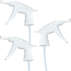 Dirt-Lifting Durable Foaming Spray Heads 5 Pk. Best Heavy Duty Nozzle Replacements for Large 32 Oz Plastic or Glass Bottles. Perfect Foam Nozzles for House and Bathroom Cleaning or Auto Detailing.