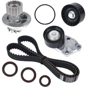 Autoround Timing Belt Kit with Water Pump Compatible with Chevy Aveo Aveo5 2004 2005 2006 2007 2008 1.6L L4 DOHC 16V Engine