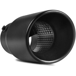 YITAMOTOR 1.0-2.5 Inch Adjustable Exhaust Tip, 1.0"-2.5" Inlet 3.5" Outlet 6" Long Stainless Steel Diesel Exhaust Tail Tip Fits 1.0"/1.5"/1.75"/2.0"/2.25"/2.5" O.D. Tailpipe, Bolt On, Polished