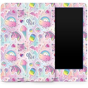 MightySkins Skin Compatible with Amazon Kindle 6-inch 11th Gen (2022) Full Wrap - Unicorn Popsicle | Protective, and Unique Vinyl Decal wrap Cover | Easy to Apply | Made in The USA