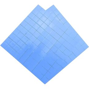 2pcs 100mmx100mmx1mm GPU CPU Heat Sink Cooling Conductive Silicone Pad, Heat Dissipating Silicone Film, Fire Retardant and Flame Retardant Silicone Insulating Gasket