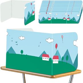 24 حزمة من دروع الخصوصية لمكاتب الطلاب (16 بوصة عرض × 12 بوصة ارتفاع × 13 بوصة عمق)، وفواصل مكتب الفصل الدراسي للطلاب، وألواح خصوصية ثلاثية الطي للاختبار وتقليل التشتيت in Kuwait