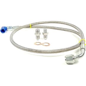 Turbo Oil Feed Line 4AN PTFE Braided For VW Jetta Golf Mk4 Mk5 1.9 TDI Diesel BEW BRM BHW 1998-2007
