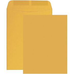 500 Minas Envelope 6" x 9" Catalog Envelope (Open End), 24lb. Brown Kraft, Gum Flap (500 Envelopes)