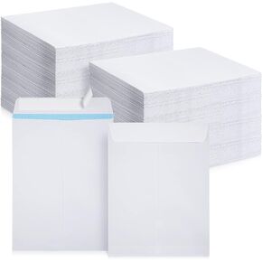 300 Pcs 9 x 12 Security Catalog Mailing Envelopes with Strong Peel and Seal Flap Booklet Envelope White Self Adhesive Catalog Envelopes for Secure Mailing Catalogs Reports Brochures Invitations