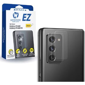 DOME GLASS EZ Samsung Galaxy Z fold 2 Camera Protector by Whitestone [One Touch installation] Scratch-resistant Camera lens protector for Clear view - Two Pack
