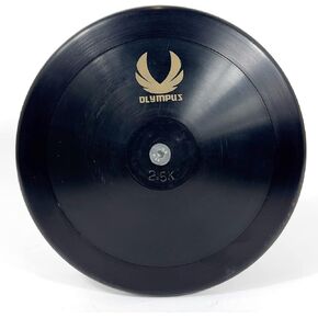 Midnight Series 2.5kg - 2.25kg - 1.75kg - 1.5kg - 1.25kg - .75kg Low-Spin Training Discus, 65% Rim Weight - Training Approved Track & Field Throwing Discus