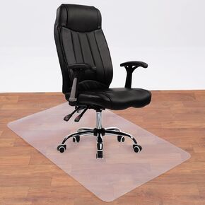 Clear Office Chair Mat Protector for Hardwood Floors, Plastic Computer Desk Floor Mat for Rolling Chair, 30" x 48" Rectangle