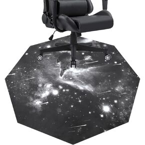 HiiARug Chair Mat for Hardwood Floor Noise Cancelling Gaming Chair Mat Octagon Anti-Slip Office Chair Mat for Carpet Desk Chair Mat Computer Chair Mat for Office Gaming Room