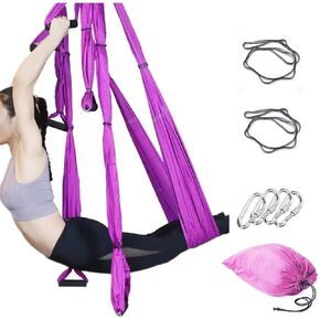 Aerial Yoga Swing Set,Ultra Strong Yoga Hammock Trapeze Extension,Antigravity Ceiling Hanging Yoga Sling Inversion Exercises