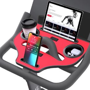 Desk Attachment for Peloton Bike (NOT Bike+) Tray Holder for Phone, Cup, Tablet, Ergonomic Platform Tray Accessories for Peloton Spin Bikes
