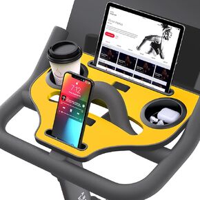 Desk Attachment for Peloton Bike (NOT Bike+) Tray Holder for Phone, Cup, Tablet, Ergonomic Platform Tray Accessories for Peloton Spin Bikes