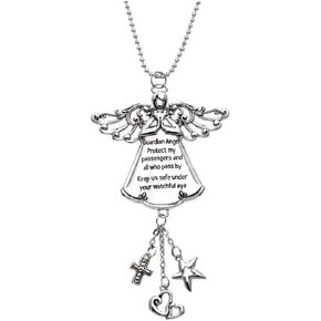Ganz Guardian Angel Protect My Passengers Zinc Car Charm New