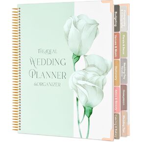 Shintrend Wedding Planning Book and Organizer: 176 Pages Wedding Planner for Bride Engagement Gifts Bridal Planning Notebook with Sticker Checklists Pockets & Calendars Wedding Binder 9.2" x 11.4"