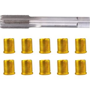Flylin Spark Plug Thread Repair Tools,Small Engine Repair Tools M12x1.25 Inserts M14x1.25 Tap 14mm Rethreaded Kit for Automotive Engine Repair
