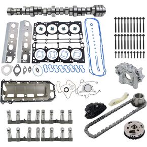 GELUOXI MDS Lifters Camshaft Oil Pump Kit Replacement for 2009-2015 Chrysler Jeep Dodge Ram 5.7 HEMI Engine Overhaul Rebuild Kit 53022372AA 53021726AD 53021726AE
