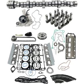 5.7 HEMI MDS Lifters Camshaft Kit Water Pump Timing Chain Set Replacement for 2009-2015 Dodge Ram 1500 5.7L V8 53022263AF 53021726AD GELUOXI