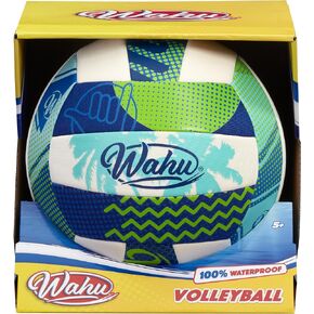Wahu 100% Waterproof Soft Beach Volleyball for Play in and Out of Water, Outdoor Regulation Size 5 Volleyball for Beach and Pool, Green