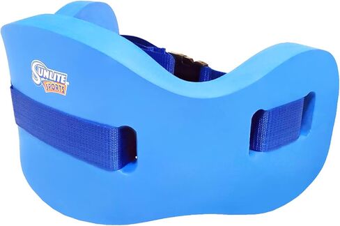 حزام السباحة العائم الفاخر AquaFitness Sports من Sunlite - معدات التمارين الرياضية المائية لحمام السباحة، والتمارين منخفضة التأثير (الأصل) in Kuwait