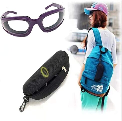 Onion Goggles Tear Free Saftey Glasses for Kitchen。Anti-tear, Dustproof, Anti-fog, Windproof。 (Purple) in Saudi Arabia
