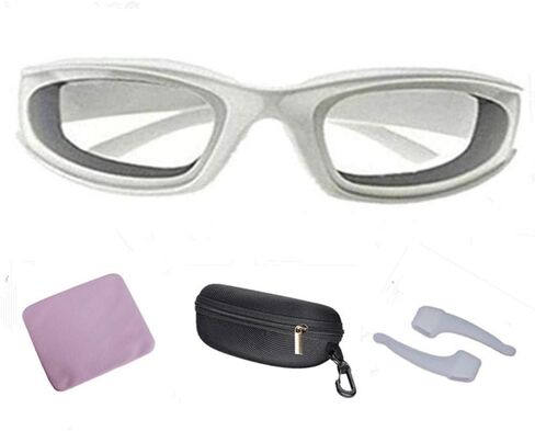 Onion Goggles Tear Free Saftey Glasses for Kitchen。Anti-tear, Dustproof, Anti-fog, Windproof。 (Purple) in Saudi Arabia