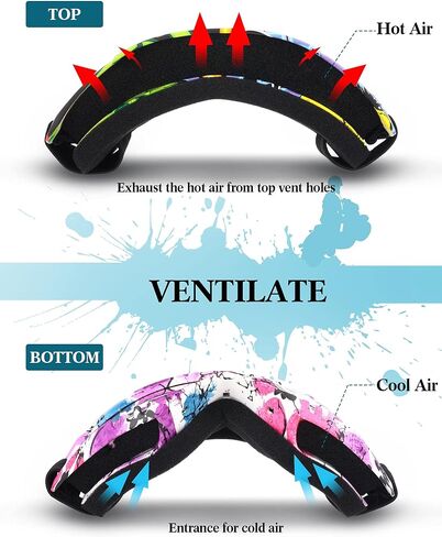 2 Pieces Motorcycle Goggles Face Mask Detachable Helmet Riding Goggles Glasses in Kuwait