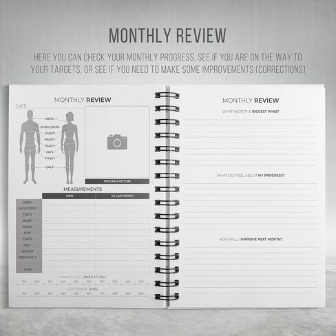 Food and Workout Planner for Woman and Man, Fitness and Food Planner for Women and Men, Fitness and Food Daily Planner/Journal/Tracker, GYM, Planner to Weight Loss/Bodybuilding/Fitness in Saudi Arabia