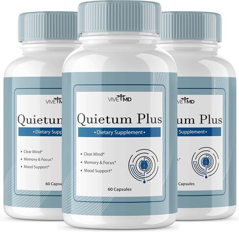 Quietum Plus لتخفيف طنين الأذن لطنين الأذن - تخفيف سريع لطنين الأذن، طنين واضح، وعلاج شامل لطنين الأذن مع 60 كبسولة في كل زجاجة (3 عبوات) in Saudi Arabia
