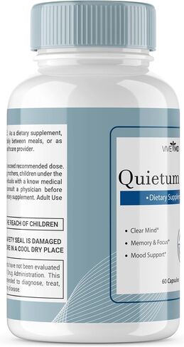 Quietum Plus لتخفيف طنين الأذن لطنين الأذن - تخفيف سريع لطنين الأذن، طنين واضح، وعلاج شامل لطنين الأذن مع 60 كبسولة في كل زجاجة (3 عبوات) in Saudi Arabia