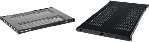 StarTech.com 1U Adjustable Vented Server Rack Mount Shelf - 250lbs - 19.5 to 38in & 1U Adjustable Vented Server Rack Mount Shelf - 175lbs - 19.5 to 38in Adjustable Mounting Depth Universal Tray in Saudi Arabia