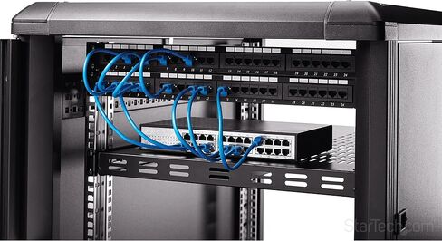 StarTech.com 1U Adjustable Vented Server Rack Mount Shelf - 250lbs - 19.5 to 38in & 1U Adjustable Vented Server Rack Mount Shelf - 175lbs - 19.5 to 38in Adjustable Mounting Depth Universal Tray in Saudi Arabia